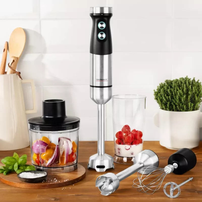 Batidora de mano Gastroback Design Power Hand Blender Set 5 en 1