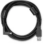 Cable USB WACOM de 3 m con conector USB-A, modelo ACK4220601, negro