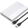 Carcasa para SSD/HDD SATA de 2,5 pulgadas QOLTEC 52278 USB 3.0, compatible hasta 2 TB