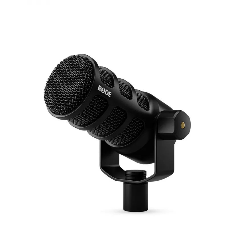 Micrófono de estudio RØDE PodMic USB — cardioide XLR/USB, 24 bits/48 kHz, USB-C, salida de auriculares, control de volumen giratorio, negro