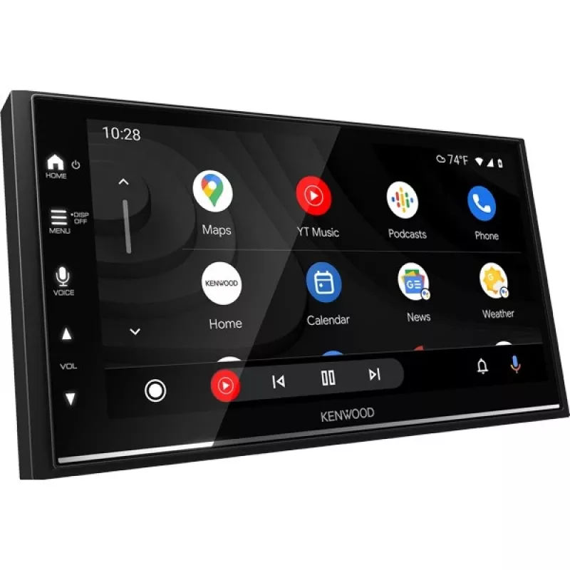 Receptor multimedia para coche Kenwood DMX7722DABS 2 DIN, pantalla táctil de 6,8 pulgadas, DAB+, CarPlay y Android Auto inalámbricos, Wi-Fi, Bluetooth, 4x50 W, negro