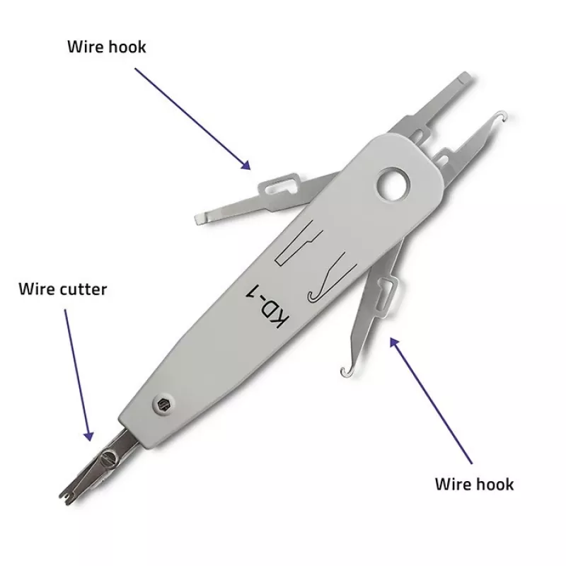 Herramienta de inserción QOLTEC 54492 para terminación de cables (compatible KRONE/LSA)