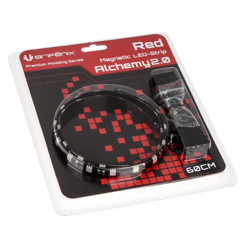 BitFenix Alchemy 2.0 tira LED magnética - 60 cm, 30 LEDs, rojo