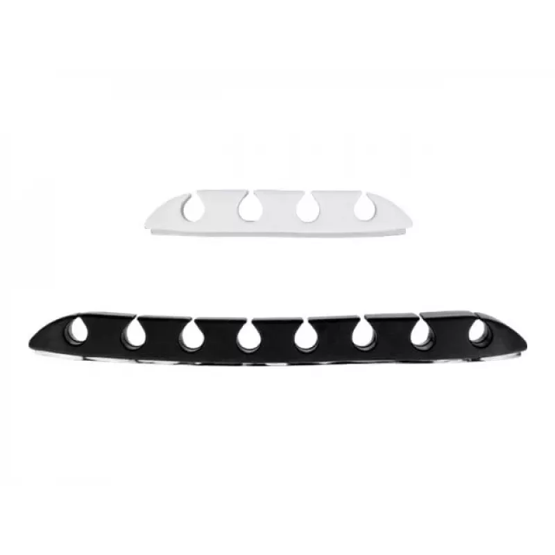 Sujetacables DeLOCK trapezoidal autoadhesivo set combinado 10 uds. negro blanco