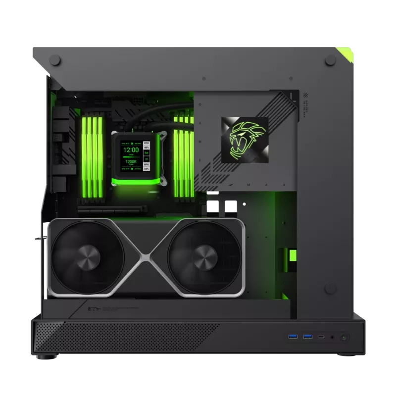 Caja Gamemax | BLADE CONCEPT | negra | ATX | fuente de alimentación no incluida