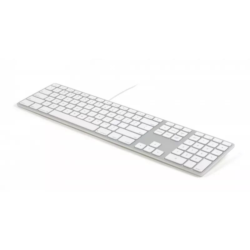 Matias FK318B-UK Aluminium Mac Hub 2xUSB gris espacial — teclado mecánico compatible con Mac con hub USB integrado