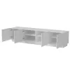 Mueble TV cama meble LIVERTI 2000x420x480 mm, blanco, superficie de aglomerado