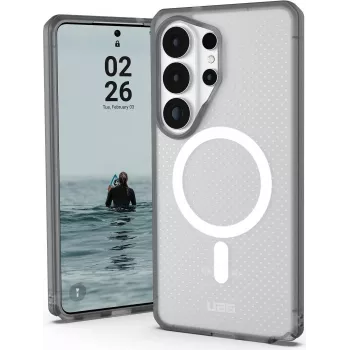 UAG Urban Armor Gear funda Dot con módulo magnético | Samsung Galaxy S26 Ultra | Frosted Ice (transparente)/Ash (gris) | 214519110231 (214519110231)