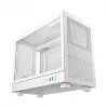 Caja de ordenador DeepCool CH160 PLUS WH Small Form Factor blanca, microATX, cristal templado, USB-C