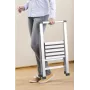 WENKO escalera plegable de diseño en aluminio Single-speed – 150 kg – 3,2 kg – 35 cm – 71 cm – 43,5 cm – 5,5 cm (601010100)