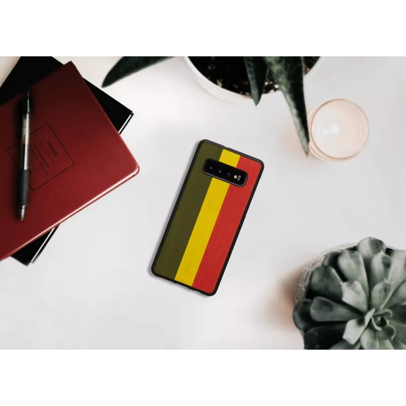 Funda para smartphone Man and Wood para Galaxy S10 Plus — Reggae negro funda protectora