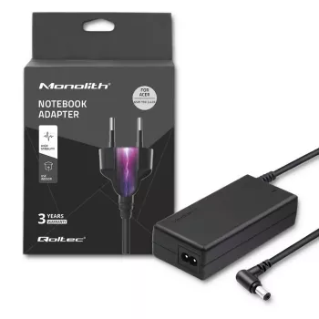 Fuente de alimentación para portátil Qoltec para Acer 65W 3,42A 19V 5,5x2,5 50016
