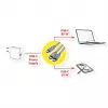 ROLINE - cable USB - USB-C de 24 pines (M) a USB-C de 24 pines (M) - USB 2.0 - 1,85 m - alimentación USB (100 W) - negro (11.02.8308)