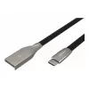 Cable NATEC USB-C/A 2.0 1 m negro metal