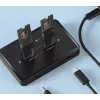 GEMBIRD estación de acoplamiento de doble unidad de sobremesa USB Type-C M.2 NVMe y SATA SSD DD2-U3M2, compatible con M.2 2242, 20 Gbit/s, RTL9210B