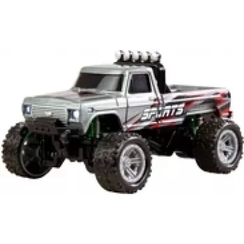 Monstertruck radiocontrol Amewi DieCast 1:64 RTR, gris, escala 1:64