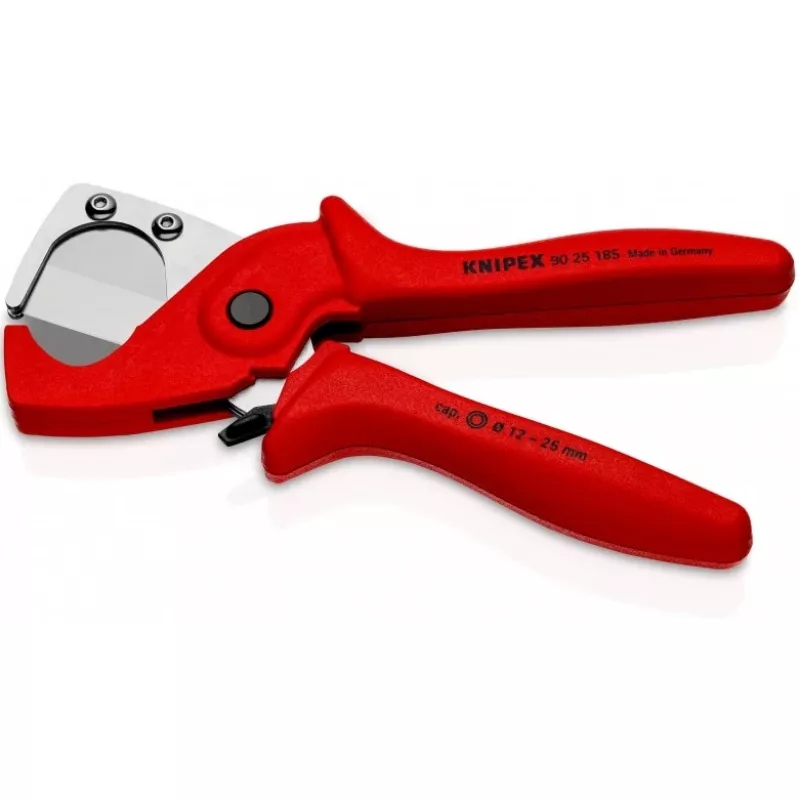 Knipex 90 25 185 - Cortatubos - Acero inoxidable - Plástico - Rojo - 1,2 cm - 18,5 cm (90 25 185)