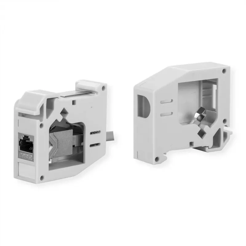 Adaptador para carril DIN ROLINE para módulos Keystone sin montar 180