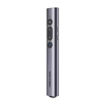 Puntero láser inalámbrico Vention KQIH0 – láser rojo, alcance máximo 50 m, interfaz USB, carcasa de PVC ligera