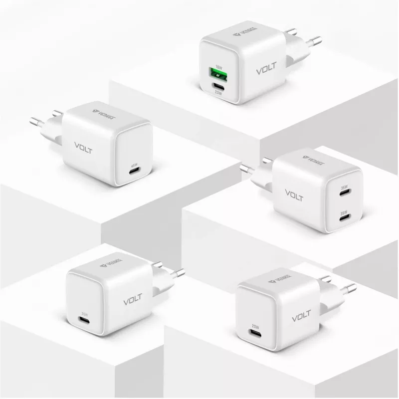 Cargador USB-C YENKEE G45 VOLT 45W Power Delivery 3.0, salida 3A