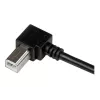 StarTech.com USBAB2MR cable USB 2.0 de A a B en ángulo recto, macho/macho, 2 m, negro