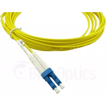 Cable de parcheo de fibra óptica dúplex compatible con Cisco CAB-SMF-LC-SC-3 BlueOptics, LC-UPC/SC-UPC beige, 3 metros, monomodo, E9/125µm G.657.A1, atenuación de entrada: unt