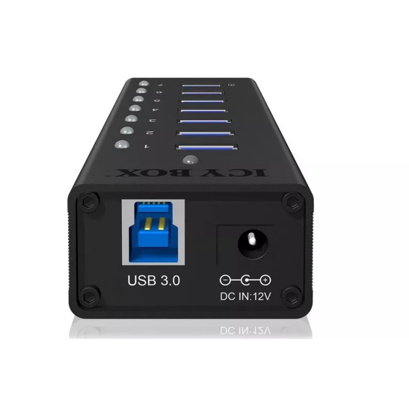 ICY BOX IB-AC618 USB 3.2 Gen 1 (3.1 Gen 1) Type-B 5000 Mbit/s negro