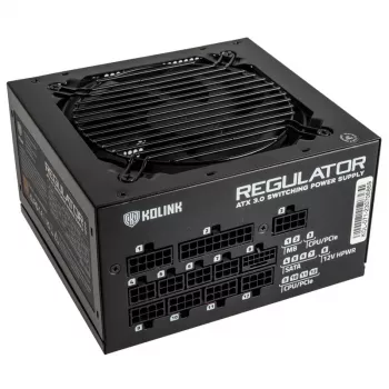 Fuente de alimentación Kolink Regulator 80 PLUS Gold, ATX 3.0, PCIe 5.0, modular - 1000 vatios