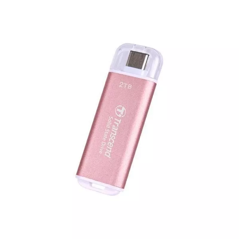 Unidad SSD Transcend 512 GB externa USB Type-C ESD300 Rosa