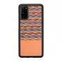 Funda para móvil Man and Wood Galaxy S20 marrón a cuadros negro – Funda protectora para Samsung Galaxy S20