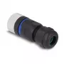 Conector DeLOCK M12 codificación A 5 polos hembra conexión por tornillo
