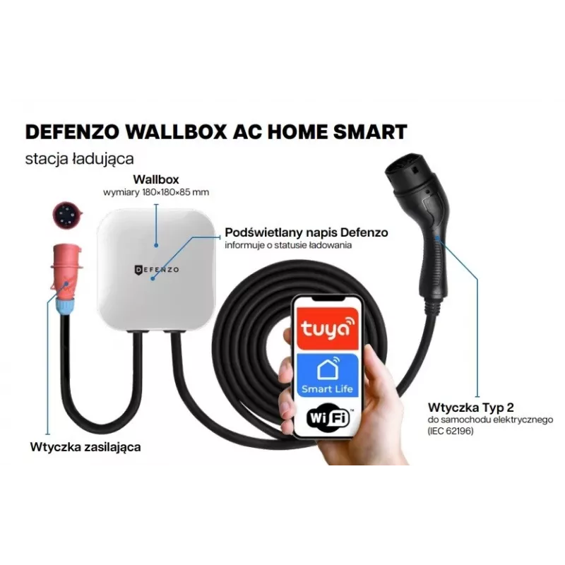Defenzo Wallbox Home AC11 cargador inteligente para coche eléctrico