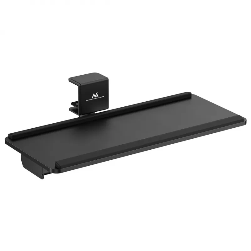 Soporte de teclado bajo escritorio Maclean, carga máx. 5 kg, ajustable horizontal y verticalmente, negro, MC-108 B