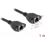 Cable de red DeLOCK 90784 negro 1 m Cat6a S/FTP RJ-45