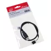 Cable USB Akasa 0,4 m USB A Negro