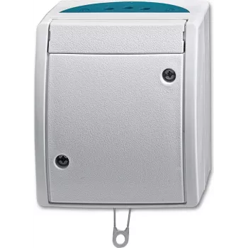 BUSCH JAEGER 2CKA001383A0141 - interruptor de cadena - plata - IP44 - RoHS CE - 250 V - 74 mm