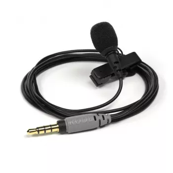 Micrófono de solapa RØDE smartLav+ — con cable, omnidireccional, 3,5 mm, 20–20.000 Hz, sensibilidad -35 dB, 2 uds., estuche de transporte