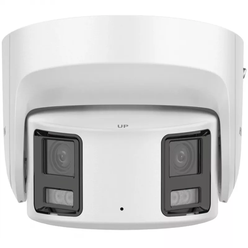 Cámara IP Hikvision DS-2CD2387G2P-LSU/SL (4mm)(C) ColorVu panorámica tipo turret, 8 MP, 4 mm, 180°, IP67, PoE, blanca