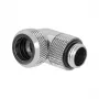 Conector adaptador multi-link Barrow 90 grados G1/4 macho a 12 mm OD tubo rígido - giratorio, plata (TWT90KND-K12 s)