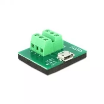 Cambiador de género de cable DeLOCK 65517 Micro USB 6p negro verde