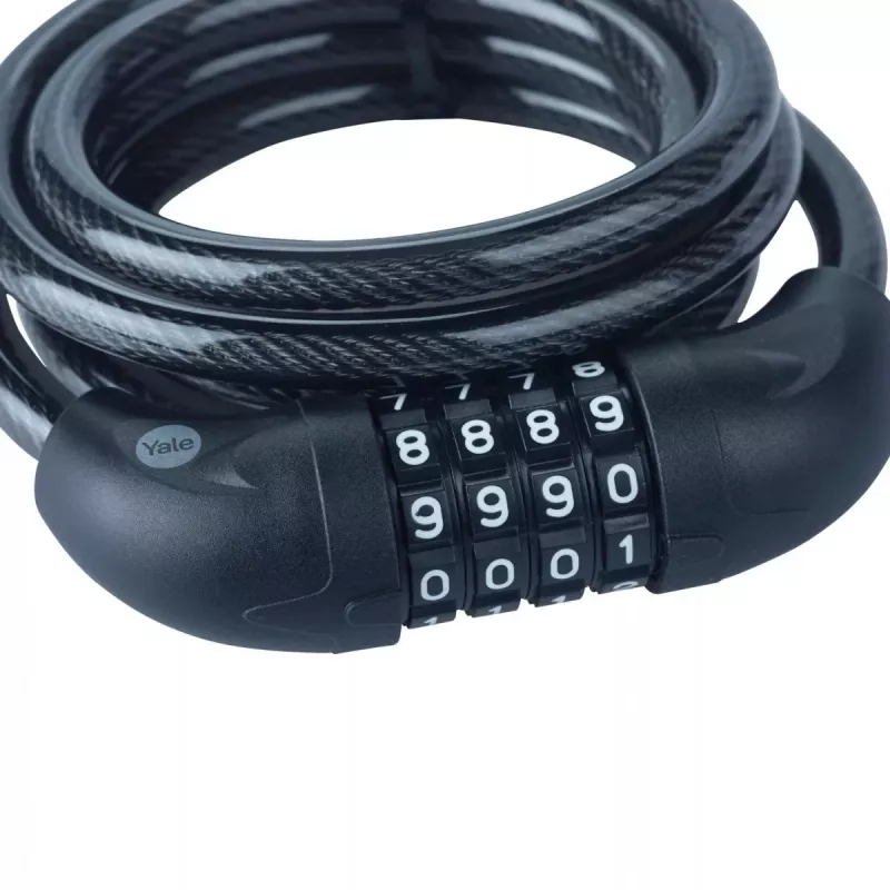 Cable para bicicleta con cerradura de combinación -YCC0/10/180/2 negro