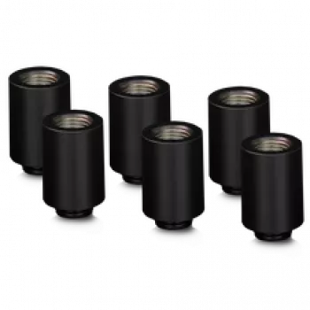 Thermal Grizzly DeltaMate Extender MF28 – conector de refrigeración líquida, negro, 6 uds. (TG-DM-FIT-6008)