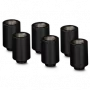 Thermal Grizzly DeltaMate Extender MF28 – conector de refrigeración líquida, negro, 6 uds. (TG-DM-FIT-6008)