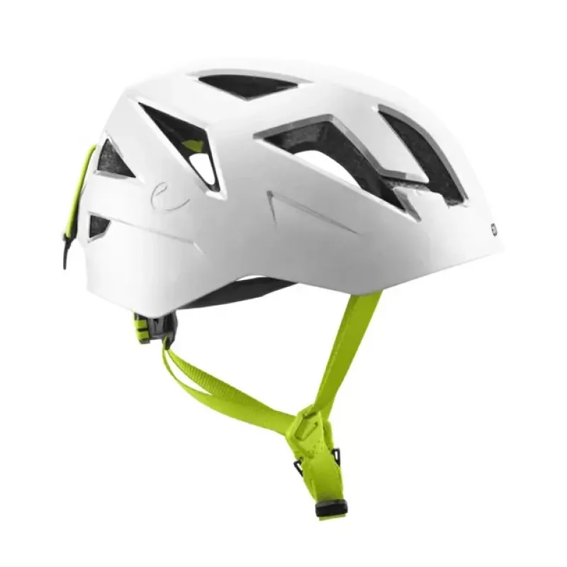 Casco de escalada Edelrid Zodiac White, construcción híbrida de carcasa