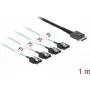 Delock OCuLink - Cable SAS interno – SAS 12 Gbit/s – OCuLink (SFF-8611) (M) a SATA (M) – 1 m (85829)