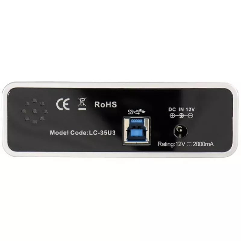 LC Power LC-35U3 - carcasa de almacenamiento - 8,9 cm (3.5) - SATA 6Gb/s - 600MBps - USB3.0 - negro (LC-35U3)
