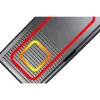 Parrilla eléctrica de mesa Rommelsbacher BBQ 2003 — 1900 W, 50×25 cm, estriada + teppanyaki, termostato continuo, plateado/negro