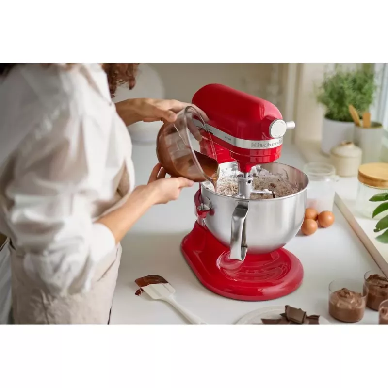 Robot de cocina KitchenAid 5KSM60SPXEER 375 W Gris, Rojo, Acero inoxidable