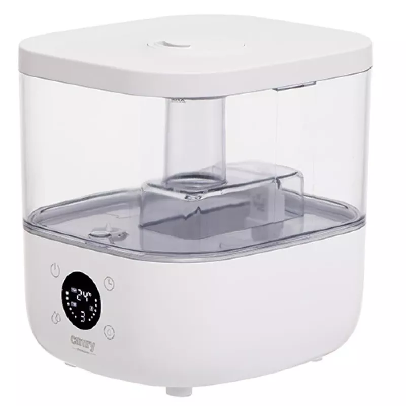 Camry | CR 7973w | Humidificador | 23 W | Capacidad del depósito de agua 5 L | Apto para estancias de hasta 35 m² | Ultrasónico | Potencia de humidificación 100-260 ml/h | Blanco