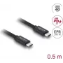 Cable C2G USB 2.0 A en ángulo a Micro-USB B en ángulo - Cable USB - Micro-USB Type-B (M) a USB (M) - 2 m - conector de 90°, conector en ángulo - negro